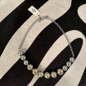 TALBOTS SILVER (w some gold) necklace! NWT!